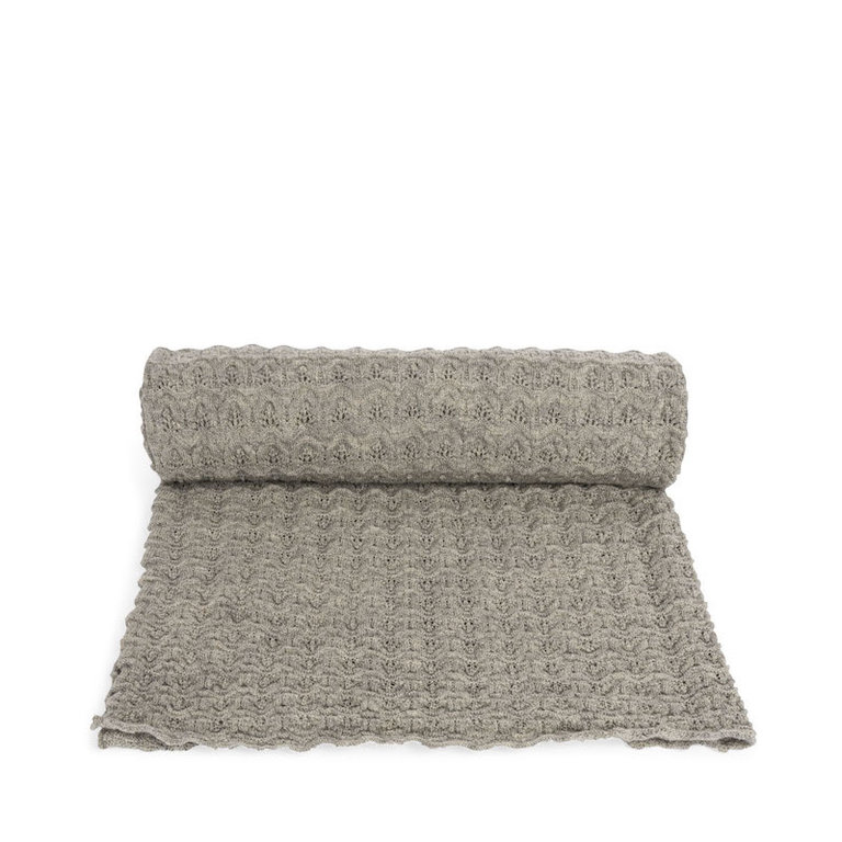 KONGES SLOJD KONGES SLOJD MATTI POINTELLE BLANKET - GREY MELANGE