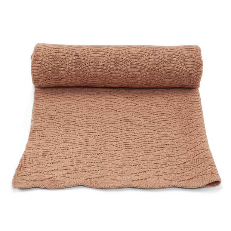 KONGES SLOJD KONGES SLOJD POINTELLE COTTON BLANKET - BRUSH