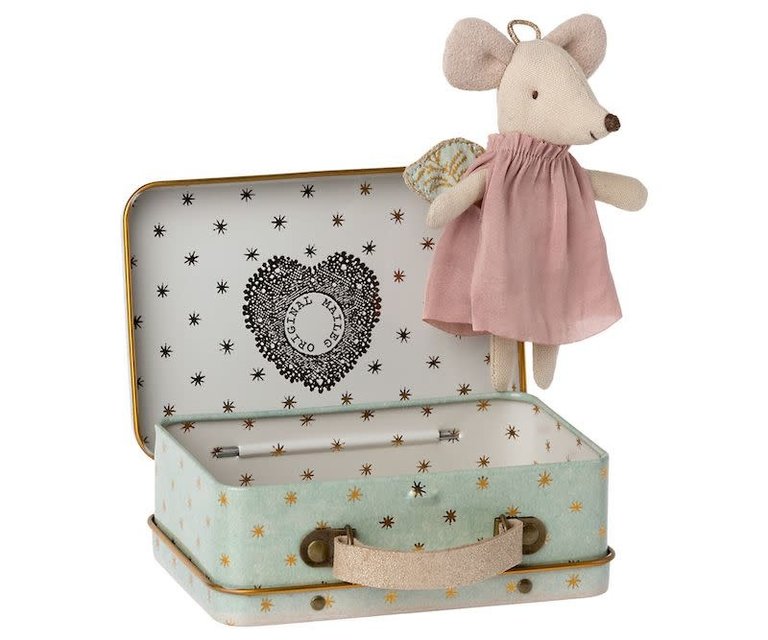 MAILEG MAILEG ANGEL MOUSE IN SUITCASE