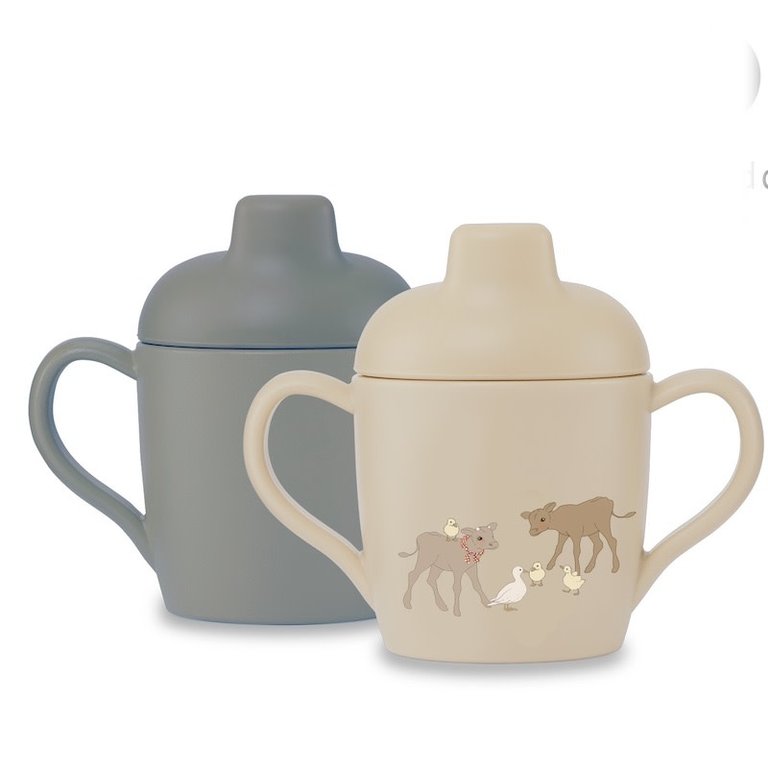 KONGES SLOJD KONGES SLOJD 2 PACK SIPPY CUP - FARM