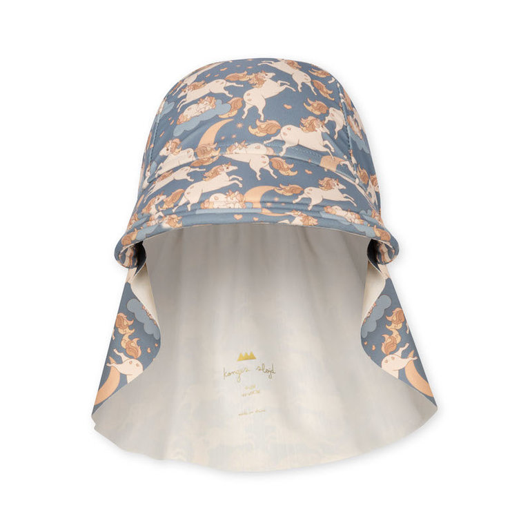 KONGES SLOJD SS3 - KONGES SLOJD MANUCA SUN HAT 2-4Y - UNICORN BLUE