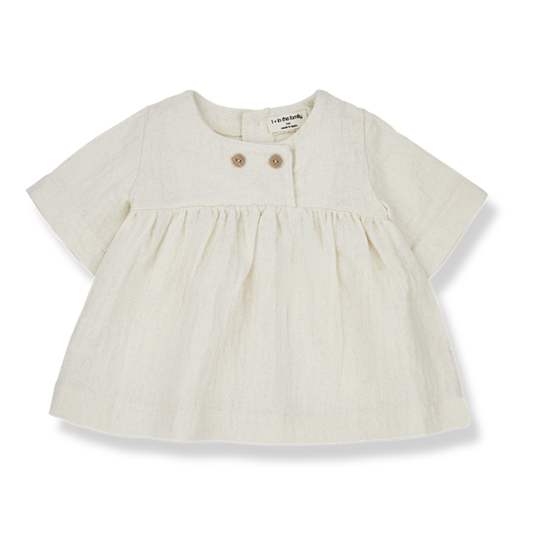 1+ IN THE FAMILY SS3 - 1+ IN THE FAMILY ENEA DRESS - ECRU