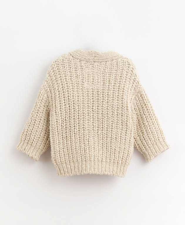 PLAY UP SS3 - PLAY UP KNITTED CARDIGAN - SKIN