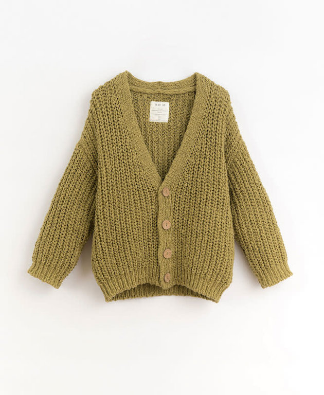 PLAY UP SS3 - PLAY UP KNITTED CARDIGAN K - BERGAMOT