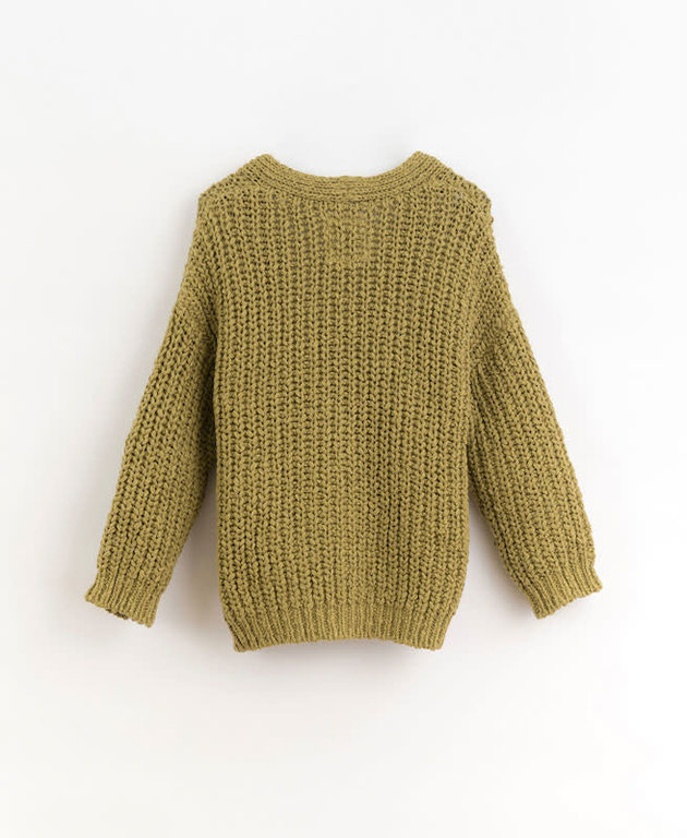 PLAY UP SS3 - PLAY UP KNITTED CARDIGAN K - BERGAMOT