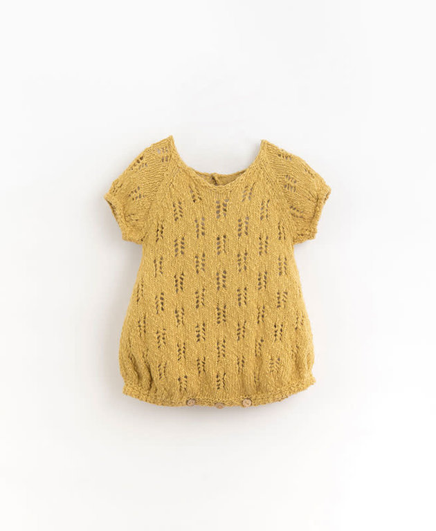 PLAY UP SS3 - PLAY UP KNITTED JUMPSUIT - LEMONGRASS