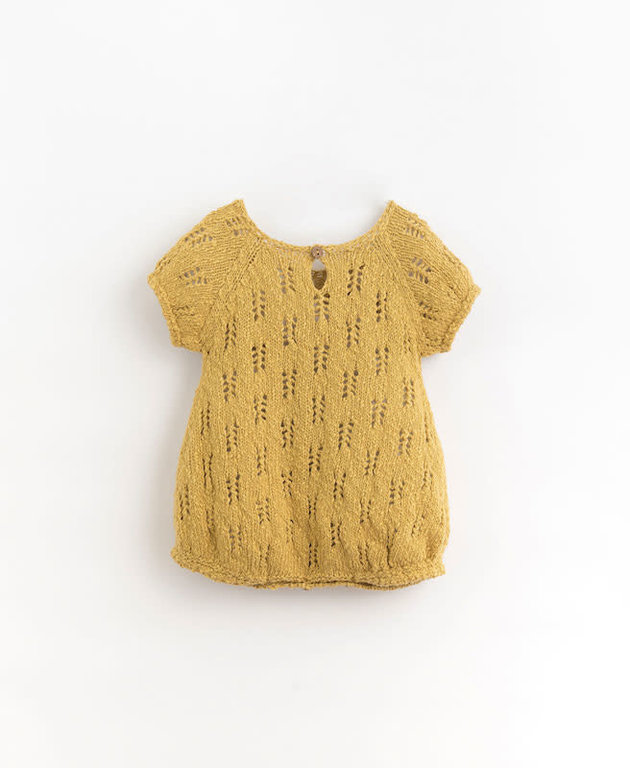 PLAY UP SS3 - PLAY UP KNITTED JUMPSUIT - LEMONGRASS