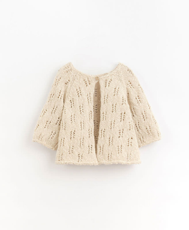 PLAY UP SS3 - PLAY UP KNITTED CARDIGAN NB - SKIN