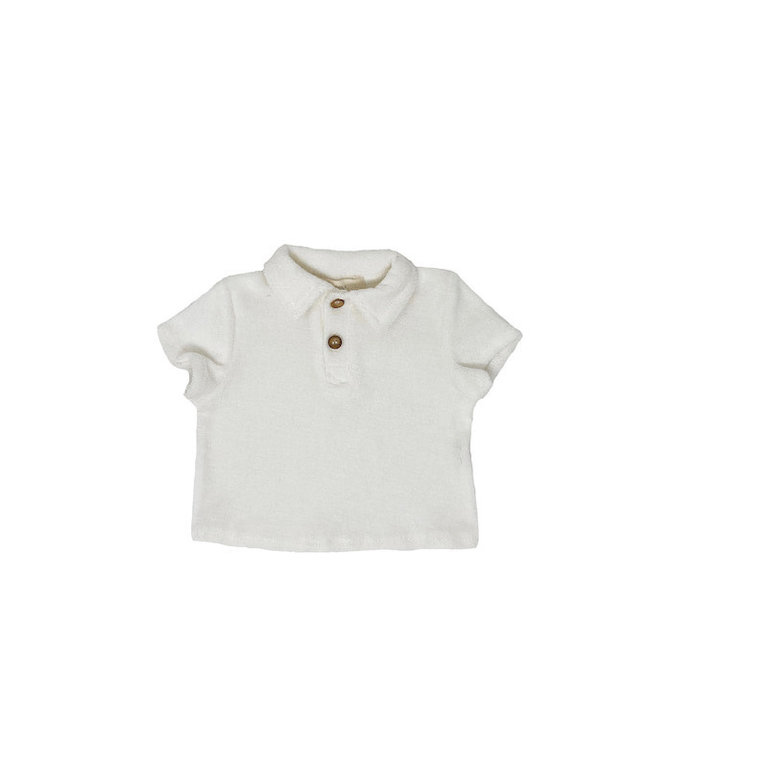 TINY SOUL SS3 - TINY SOUL POLO TERRY - OFFWHITE