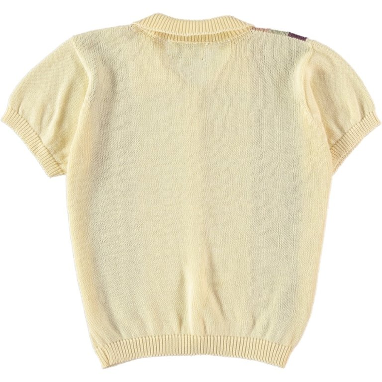 COCO AU LAIT SS3 - COCO AU LAIT POLO KNIT SHIRT - LIGHT YELLOW