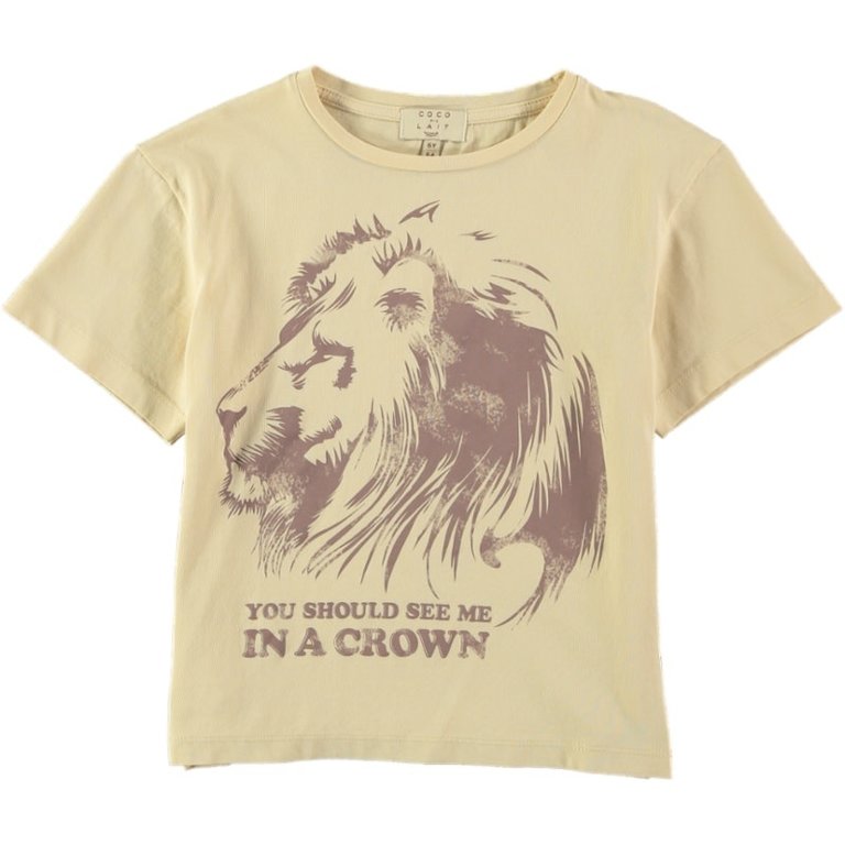 COCO AU LAIT SS3 - COCO AU LAIT LION IN A CROWN T-SHIRT - GREEN