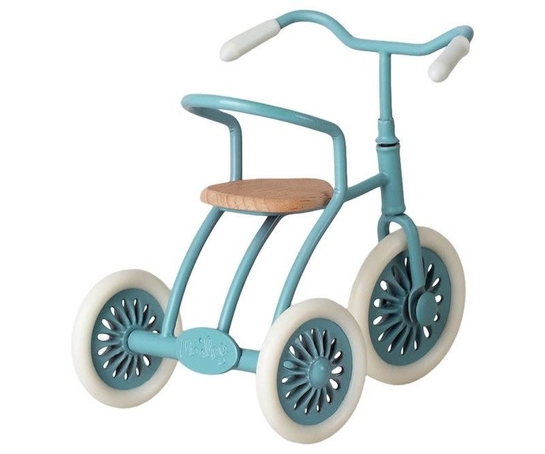 MAILEG MAILEG ABRI A TRICYCLE MOUSE - PETROL BLUE