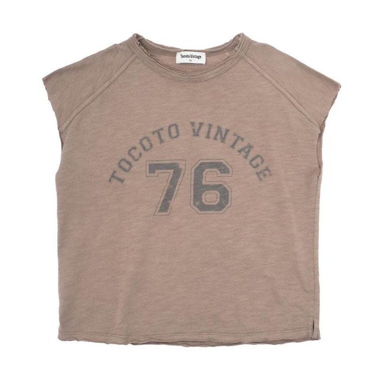 TOCOTO VINTAGE SS3 - TOCOTO VINTAGE RAGLAN T-SHIRT ’76' - BROWN