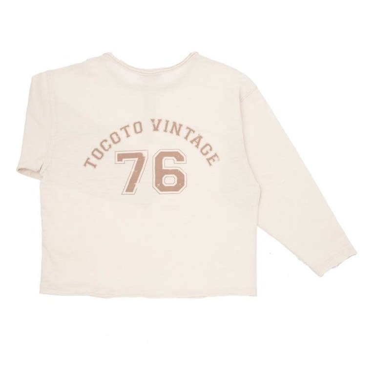 TOCOTO VINTAGE SS3 - TOCOTO VINTAGE LONG SLEEVES T-SHIRT ’76' - OFF WHITE