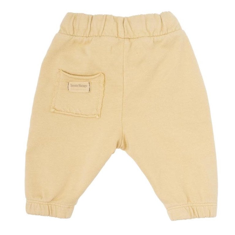 TOCOTO VINTAGE SS3 - TOCOTO VINTAGE BABY FLEECE TROUSERS - YELLOW