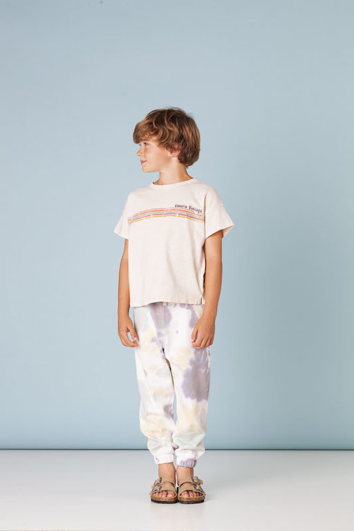 TOCOTO VINTAGE SS3 - TOCOTO VINTAGE ‘LINES’ T-SHIRT - OFF WHITE