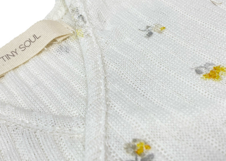 TINY SOUL SS3 - TINY SOUL KIMONO TOP FLOWER - OFF WHITE