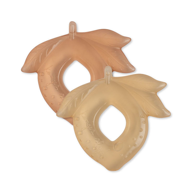 KONGES SLOJD KONGES SLOJD 2 PACK LEMON COOLING TEETHERS - BLUSH MIX