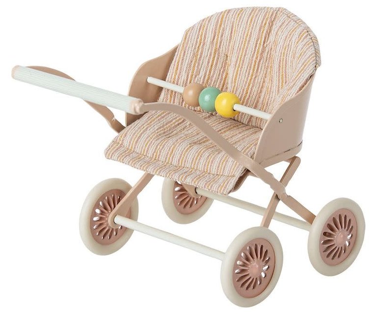 MAILEG MAILEG STROLLER BABY MICE - ROSE