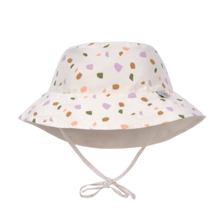 LASSIG SS3 - LASSIG SUN PROTECTION BUCKET HAT - PEBBLES MULTICOLOR/MILKY