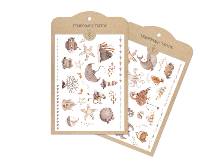 MRS ERTHA MRS ERTHA KIDS TEMPORARY TATTOOS - SET RAY