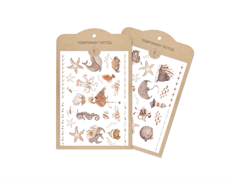 MRS ERTHA MRS ERTHA KIDS TEMPORARY TATTOOS - SET FLAMING