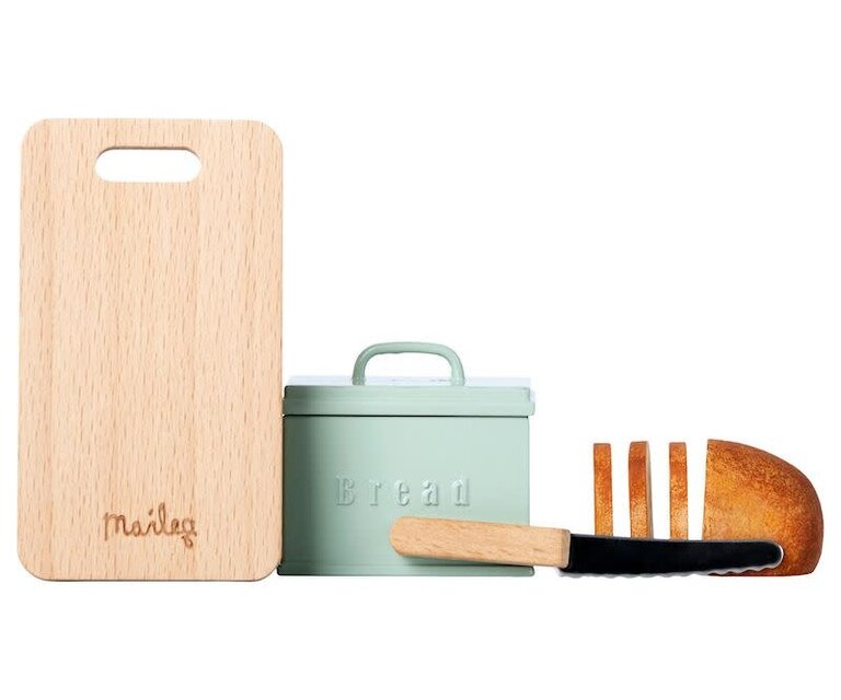 MAILEG MAILEG BREAD BOX WITH UTENSILS