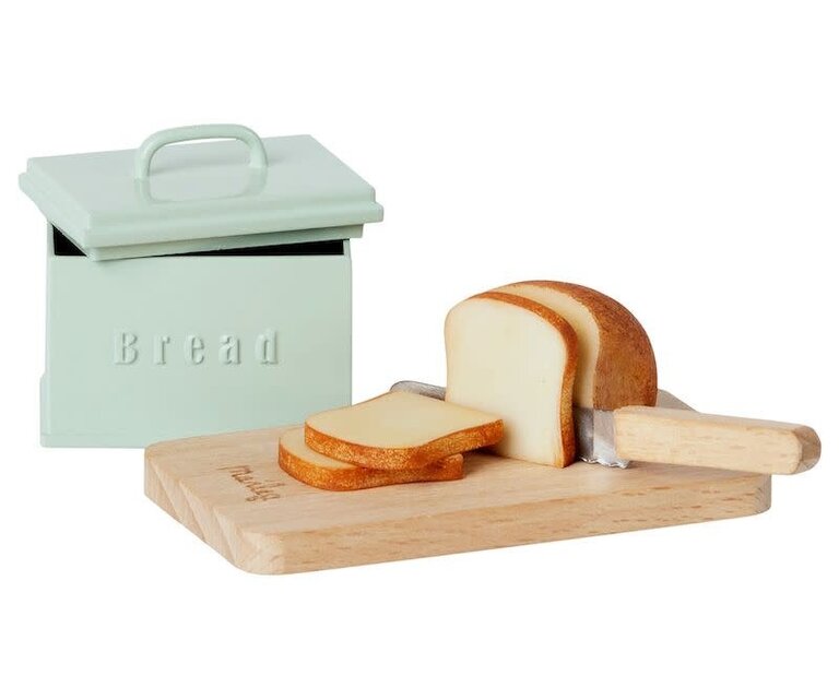 MAILEG MAILEG BREAD BOX WITH UTENSILS