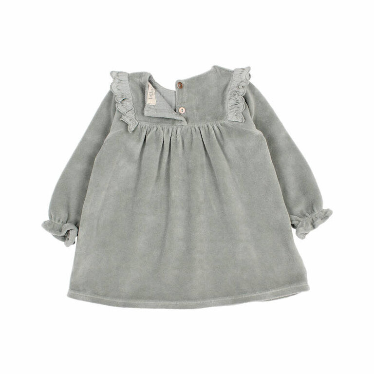 BUHO AW3 - BUHO BB VELVET DRESS - EUCALYPTUS