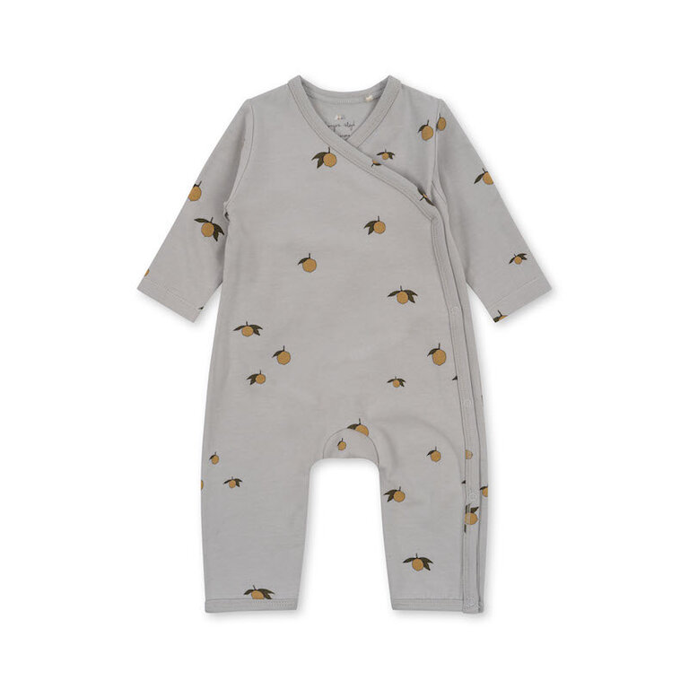 KONGES SLOJD 3 - KONGES SLOJD BASIC NEWBORN ONESIE - LEMON HARBOR