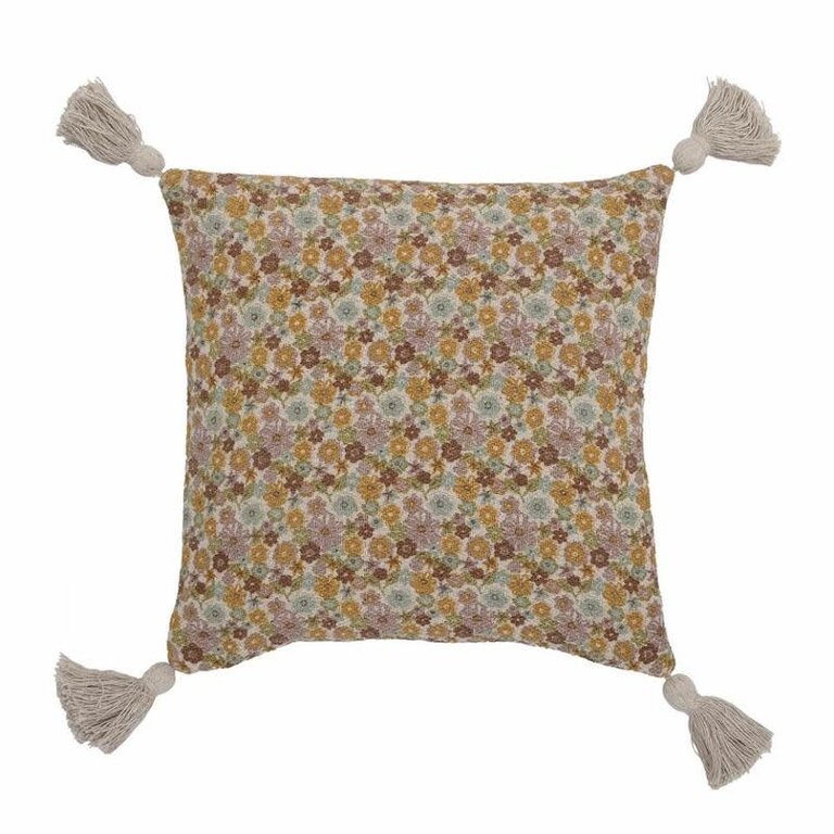 BLOOMINGVILLE BLOOMINGVILLE AMILLY CUSHION 45X45CM - BROWN