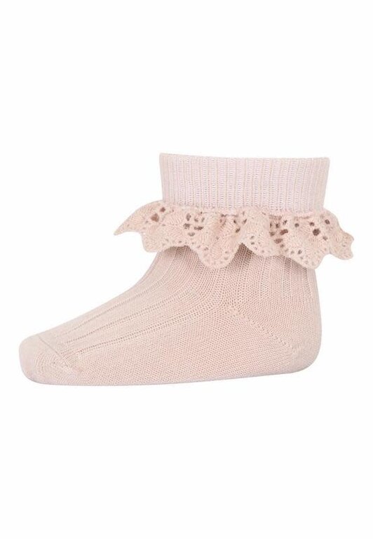 MP DENMARK MP DENMARK LEA SOCKS LACE - ROSE DUST