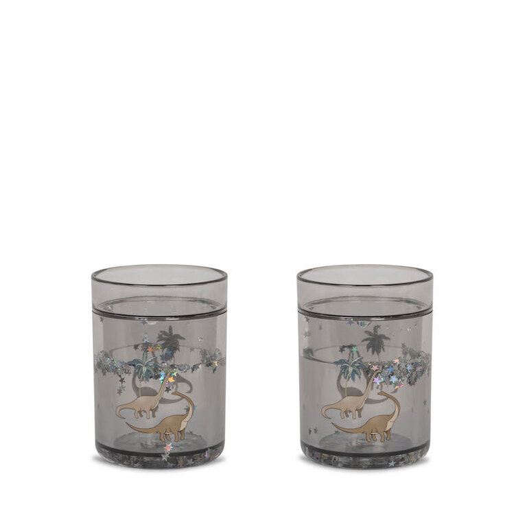 KONGES SLOJD KONGES SLOJD 2 PACK GLITTER CUPS - DINO