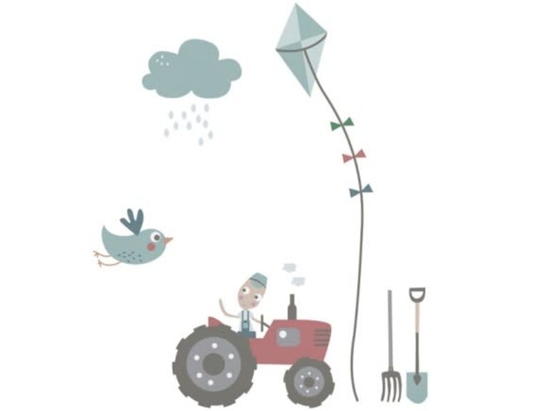 SEBRA SEBRA WALL STICKERS FARM BOY