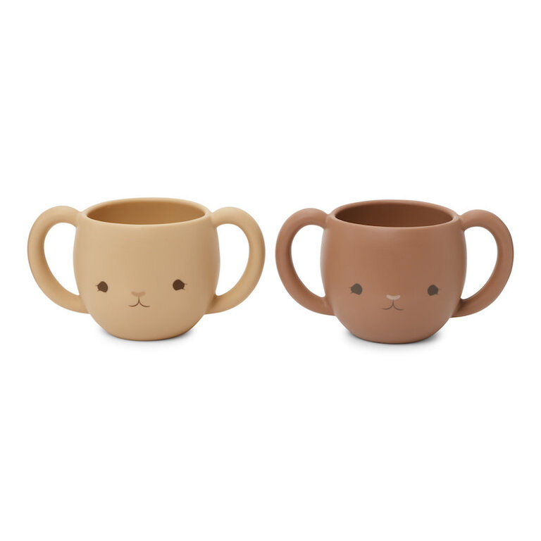 KONGES SLOJD KONGES SLOJD 2 PACK CUTIE CUPS - COPPER BROWN/ROSE SAND