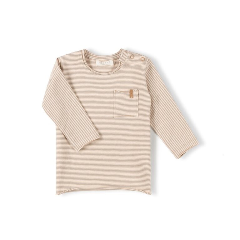 NIXNUT SS4 - NIXNUT LONGSLEEVE - CARAMEL STRIPE