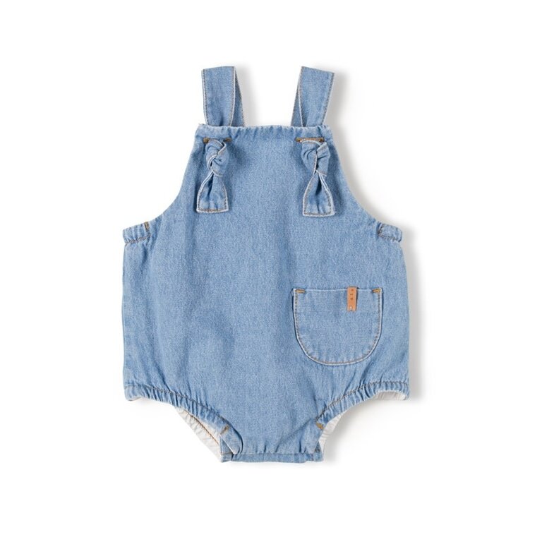 NIXNUT SS4 - NIXNUT BABY KNOT SALOPETTE - JEANS