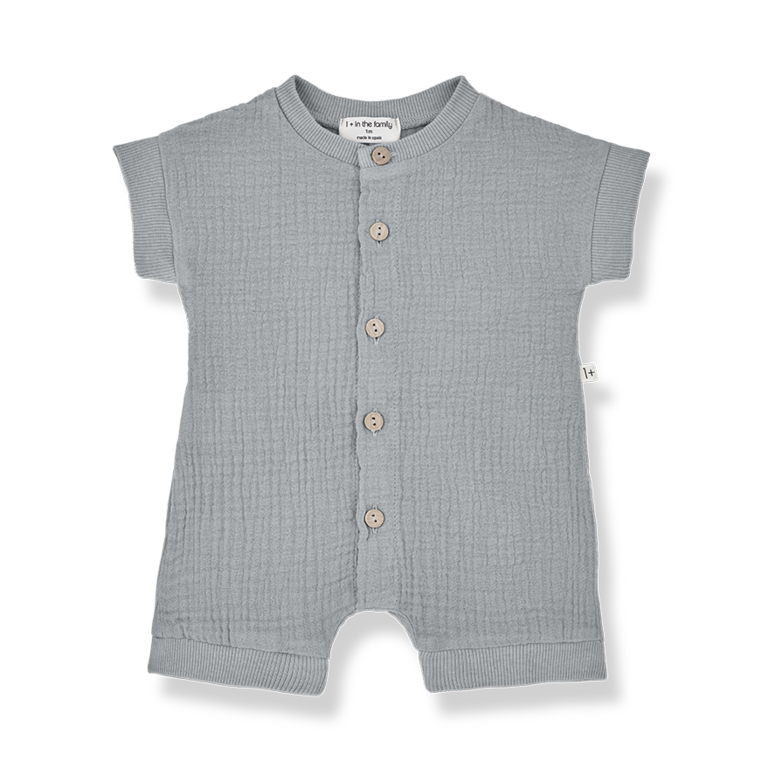 1+ IN THE FAMILY SS4 - 1+ IN THE FAMILY FEDERICO ROMPER - SMOKEY