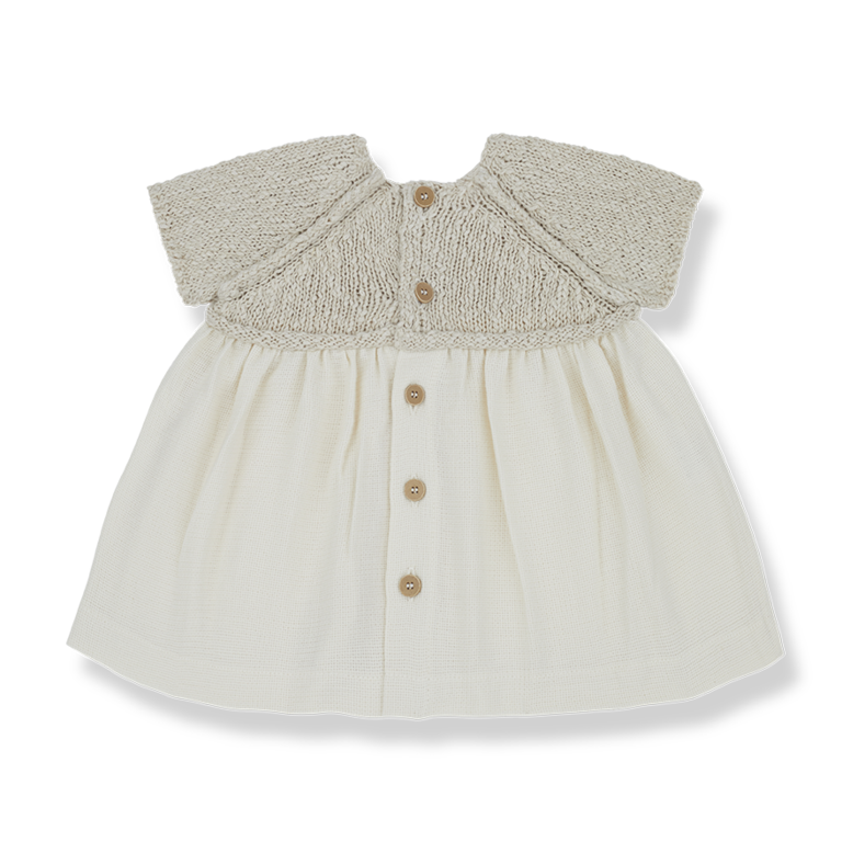 1+ IN THE FAMILY SS4 - 1+ IN THE FAMILY VIOLA DRESS + BLOOMER K - NATURAL