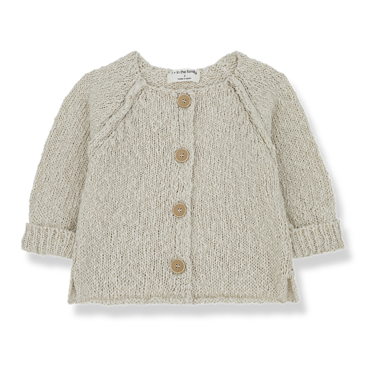 1+ IN THE FAMILY SS4 - 1+ IN THE FAMILY DANIELA JACKET - NATURAL