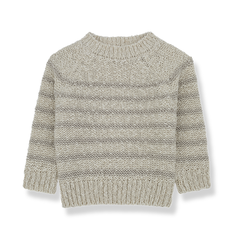 1+ IN THE FAMILY SS4 - 1+ IN THE FAMILY DANTE SWEATER K - BEIGE