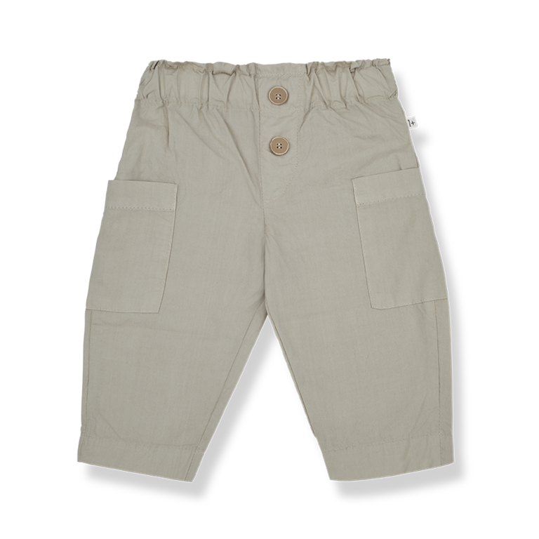 1+ IN THE FAMILY SS4 - 1+ IN THE FAMILY DARIO PANTS - BEIGE