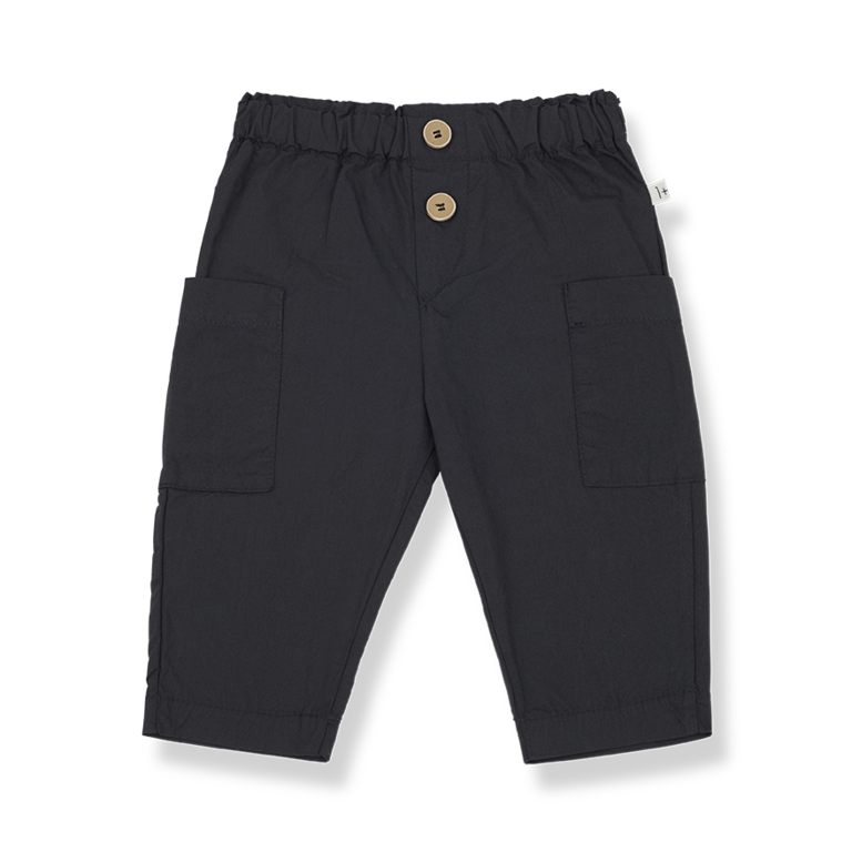 1+ IN THE FAMILY SS4 - 1+ IN THE FAMILY DARIO PANTS - ANTHRACITE