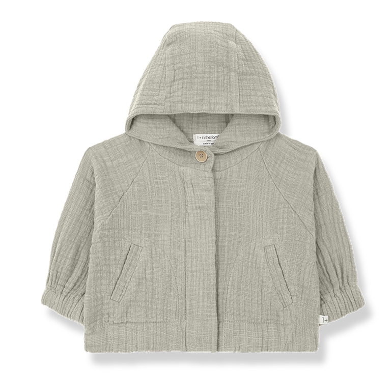 1+ IN THE FAMILY SS4 - 1+ IN THE FAMILY GENNARO HOOD JACKET K - BEIGE