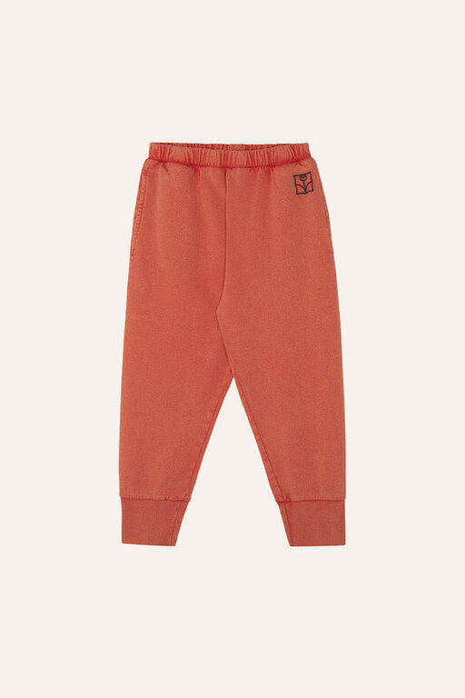 THE CAMPAMENTO SS4 - THE CAMPAMENTO RED WASHED KIDS JOGGING TROUSERS