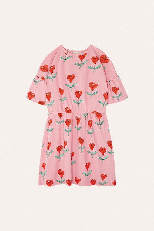 THE CAMPAMENTO SS4 - THE CAMPAMENTO TULIPS ALLOVER PINK DRESS