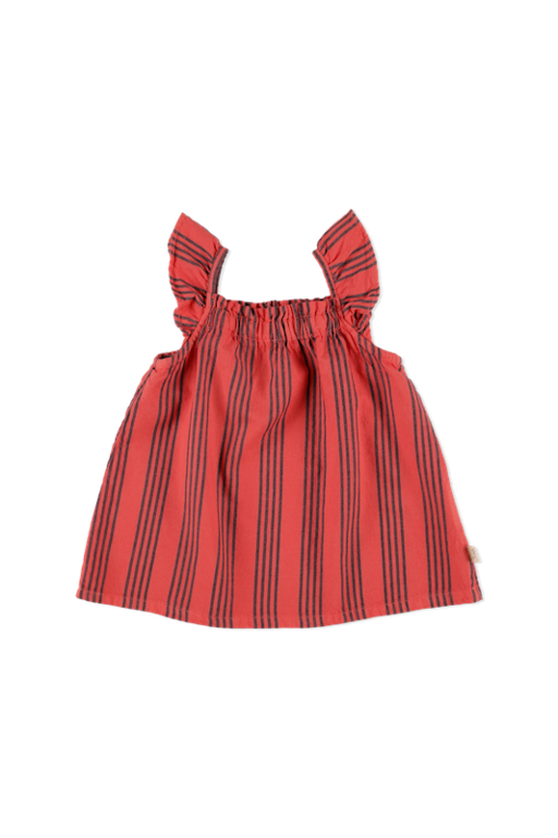 COZMO SS4 - COZMO VINTAGE STRIPES DRESS - PINK RUBY