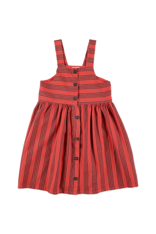 COZMO SS4 - COZMO VINTAGE STRIPES DRESS K - PINK RUBY