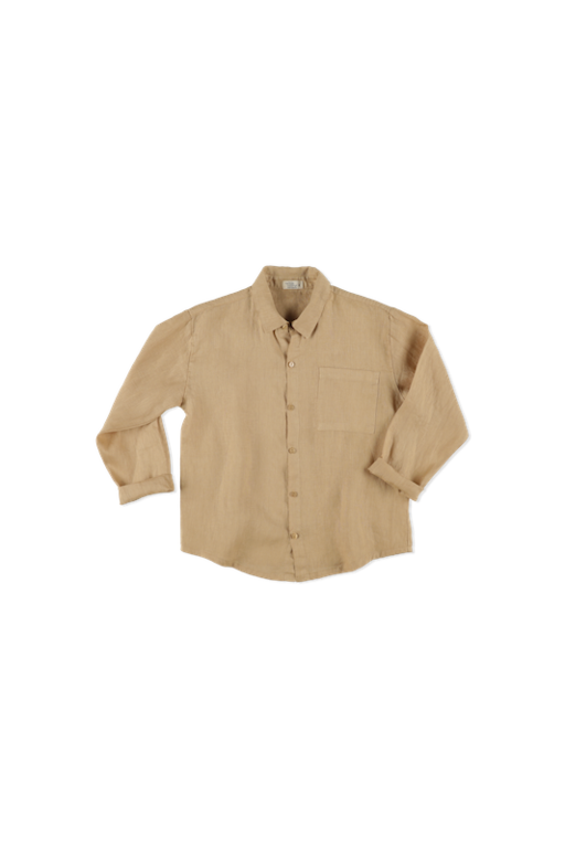 COZMO SS4 - COZMO LINEN SHIRT K - BEIGE