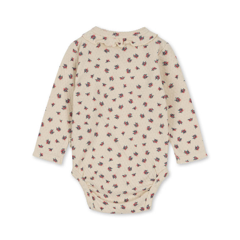 KONGES SLOJD SS4 - KONGES SLOJD SUI NEWBORN FRILL BODY - PEONIA ROSE